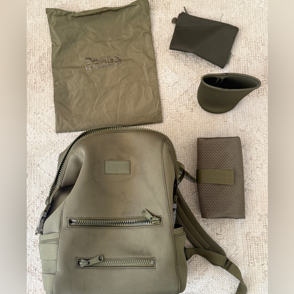 Dagne Dover Indi Backpack in Olive Green - Picture 3 of 5